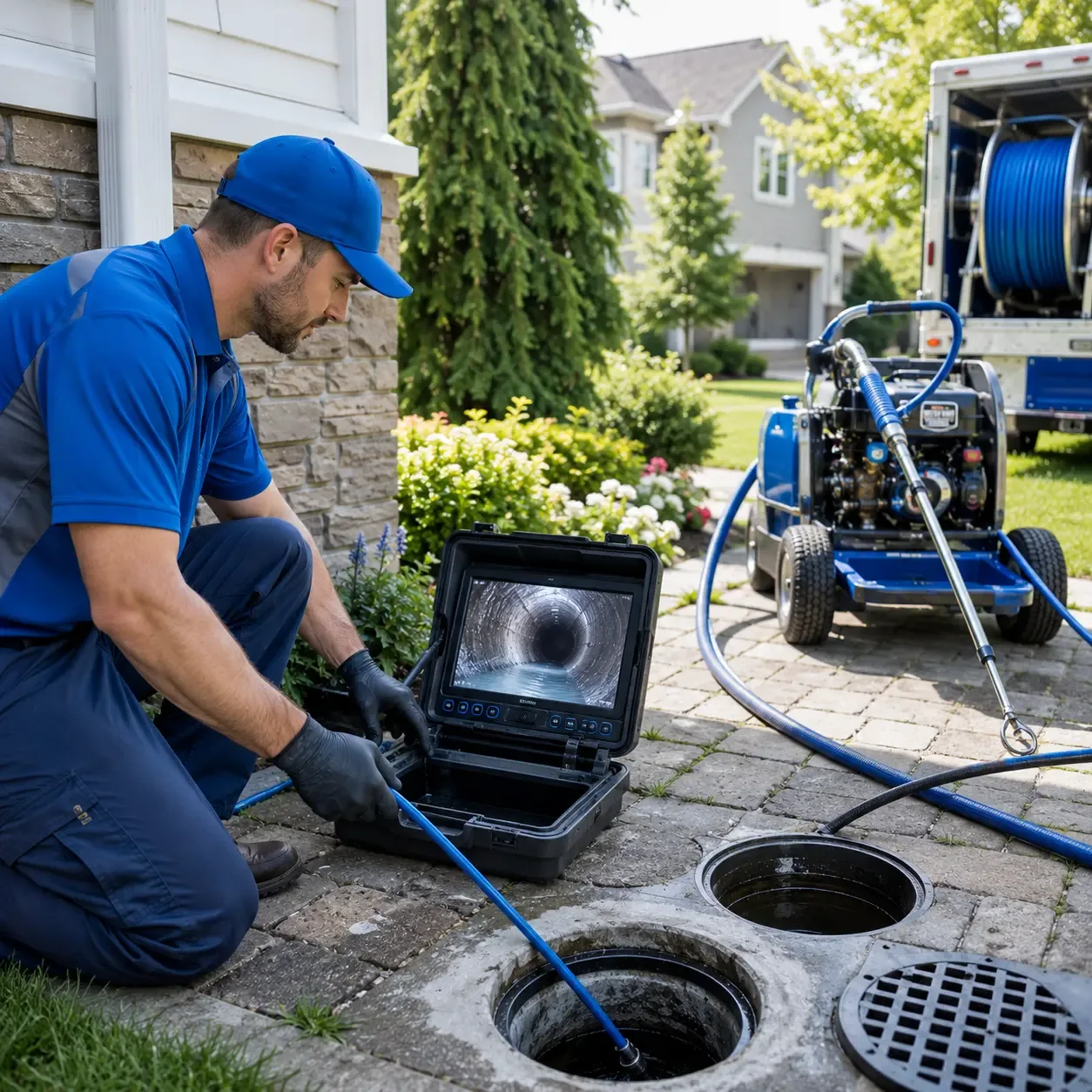 Outdoor drain cleaning professionals serving Maplewood, NJ